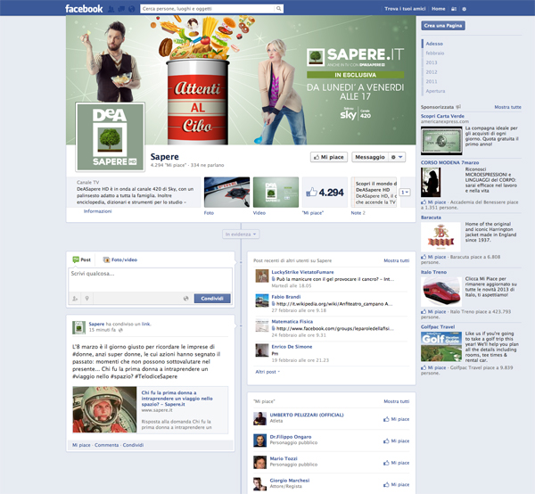 Facebook Covers per Sapere.it 2013